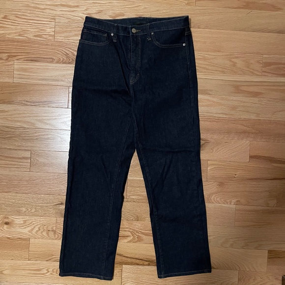 Uniqlo dark denim straight fit jean - Picture 1 of 4